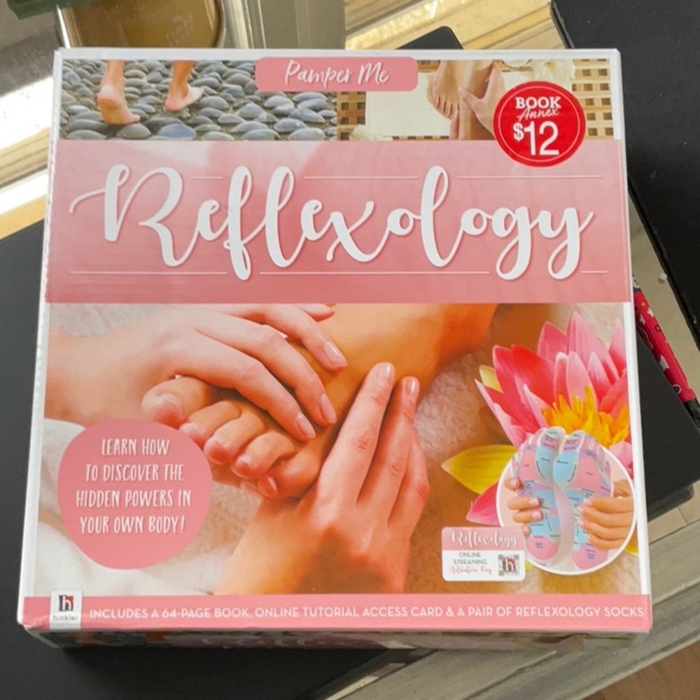 reflexology kits includes 64 a page tutorial, and Reflexology socks